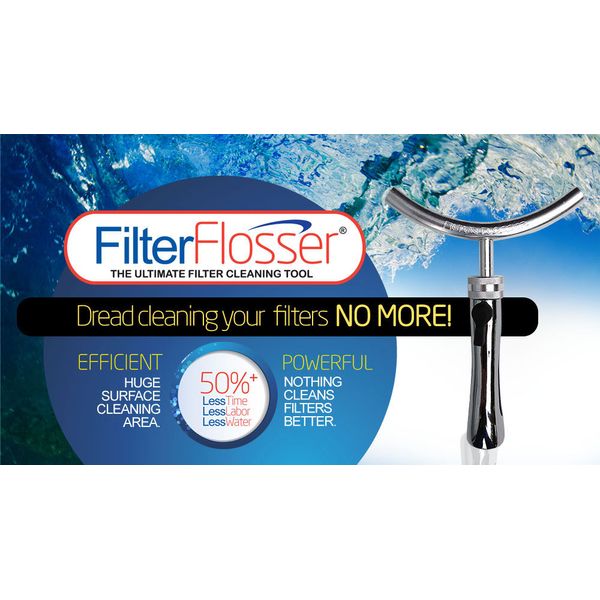 Filter Flosser Cartridge Cleaning Tool Pool Spa Filter Cleaner FFLOSSV1 60-1000