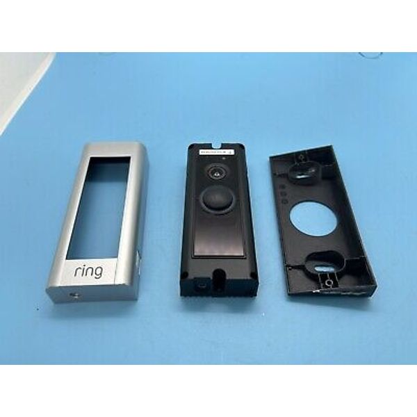 Ring Video Doorbell Pro Doorbell & silver cover. No Screws