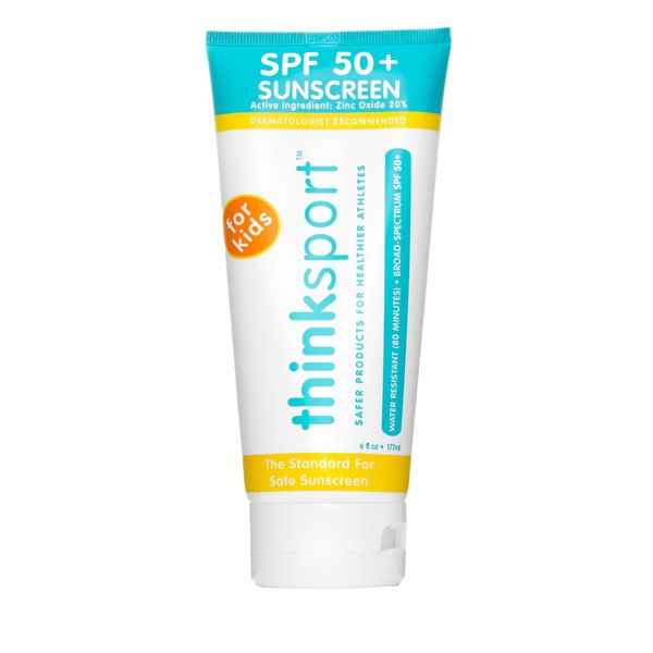 Thinksport Kids SPF 30 Mineral Sunscreen Stick – Safe, Natural, Water Resistant Sun Cream for Children – Vegan Broad Spectrum Sun Protection – Reef Friendly Travel Stick, 0.64oz