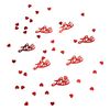 Red Hearts & Red Love Confetti for Decoration
