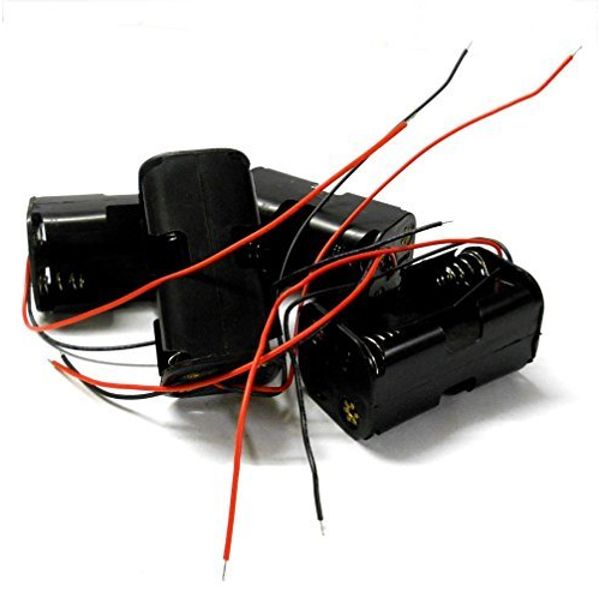 C1202-5V2 RC 4 x Battery Holder Case Box Pack 4 AA No Connector End