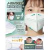 KN95 Mask, Non-Woven Fabric, High Performance Mask, 3D Type, 5-Layer Structure, Super Comfortable, 3D Processing, Disposable Mask, PM2.5 Compatible, Splash Prevention, Normal Size, Unisex, CNAS Certified Inspection Agency Certified (White, 7 Pieces)