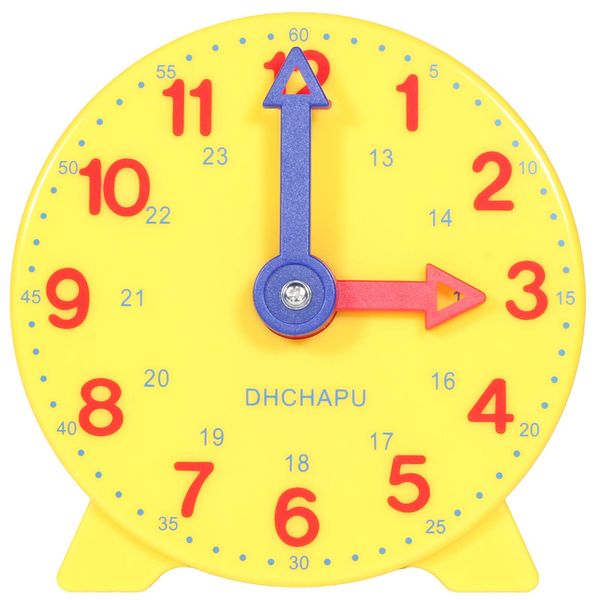 Learning Clock, For Students, Educational Toy, Math Teaching Material, Time, Student Clock, A Learning Clock That Can Be Used As Arithmetic Teaching Material To Learn Time