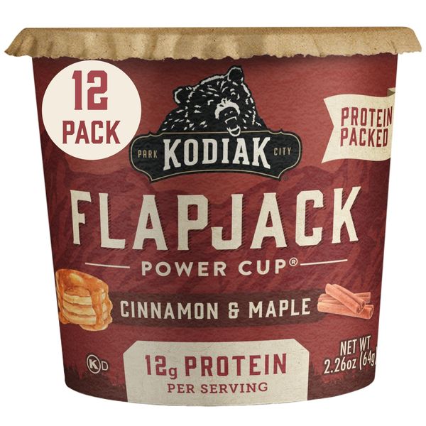 Kodiak Cakes Unleashed Flapjack Baking Mix 12 Pack Cinnamon Maple 2.25 Ounce