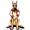 CafePress Great Dane Rescue Rectangle Bumper Sticker Car Decal
