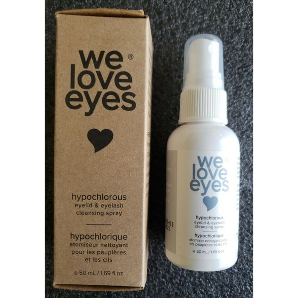 We Love Eyes 100% Oil Free Mist Eyelid Cleansing Spray 50ml NIB 100% Guaranteed