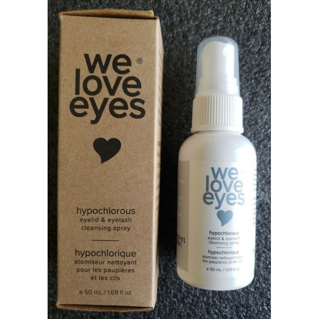 We Love Eyes 100% Oil Free Mist Eyelid Cleansing Spray 50ml NIB 100% Guaranteed