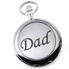Engraved Graduation Gift - Pewter Dad Feature Pocket Watch & Hip Flask Gift Set