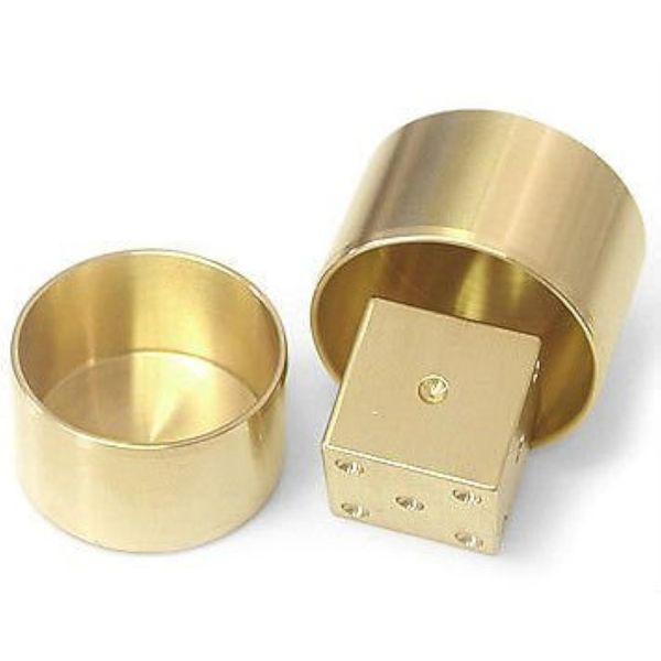 BRASS MENTAL DIE/MENTAL MAGIC/MIND READING MAGIC