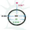 DEX2400Z5    O-Ring Replacement for Hayward D.E. Filter PTK-024 12-Pack