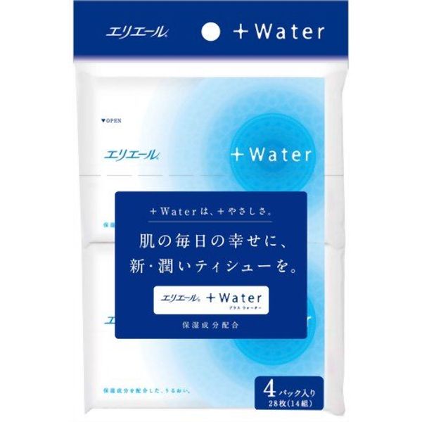 Elleair +Water Pocket Tissue 4P x 10 Pcs