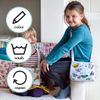 eatsleepdoodle Butterfly Crossbody Bag, Original, White