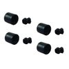 JR Products 10665 Low Profile Bumper Door Holder (Quantity 4)