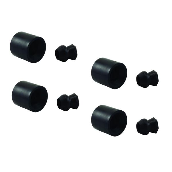 JR Products 10665 Low Profile Bumper Door Holder (Quantity 4)