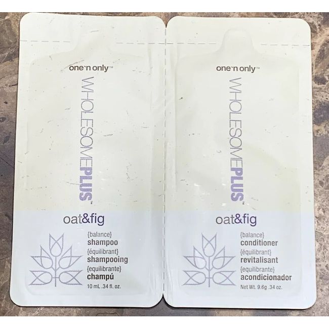 One 'n Only Wholesome Plus Oat & Fig Shampoo & Cond Single Use Packets, 48 each