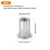 sourcing map 100Pcs Rivet Nuts Flat Head, 1/4"-20 Stainless Steel 304 Thread Insert Nuts Knurled Body