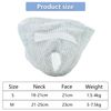 Niuhong Cat Muzzle, Breathable Fabric, Adjustable, Prevent Biting, Clear, Soft, M Size