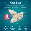 Sleepgram Regular King Size Breathable Cooling Grade 6A Silk Pillowcase, White