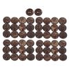 Tomotato 50pcs Wooden Buttons, 25mm Coconut Shell Texture, Round, Brown