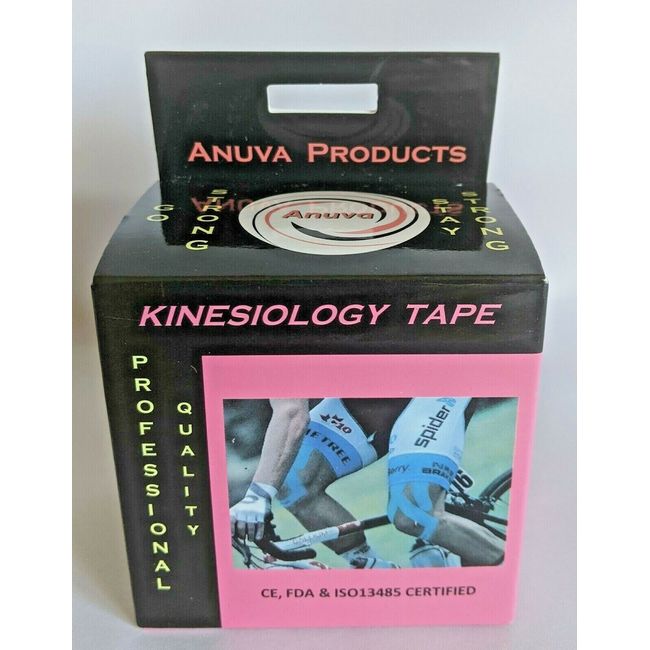 ANUVA 2" KINESIOLOGY TAPE - Professional, 16.4 ft Pink, NEW / FREE SHIPPING!