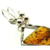 Baltic Amber Gemstone Sterling Silver Wire Wrapped Pendant 01