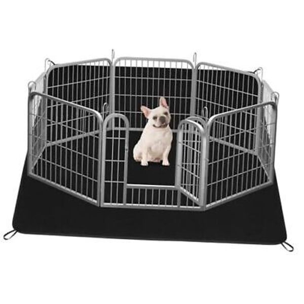 Dog Fence Puppy Pen Outdoor Pet Playpen Portable Dog playpen with bottom pad