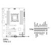 TPM 2.0 Encryption Security Module, 20Pin Motherboard Module for PC Standalone Crypto Processor Motherboard Module for System Platform