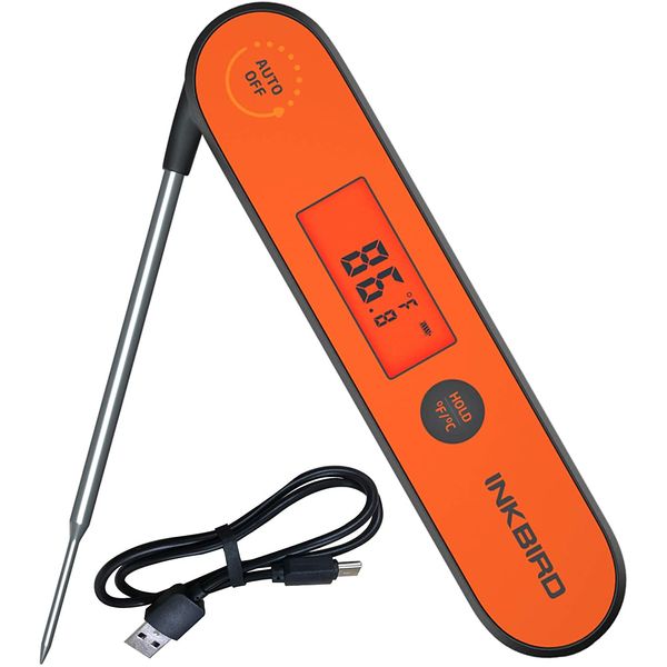 Instant Read Meat Thermometer IHT-1P Digital Waterproof for Cooking Grill Smoker