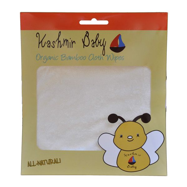 Kashmir Baby (40 Pack) Bamboo Cloth Diaper Wipes. Reusable. Washable.