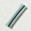 SinnWunder® Real Leather Pencil Case with Elastic Band for Ring Planner or Bullet Journal, duckegg, Planner case with rubber