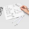 M&G Compass for Geometry, Metal Compass with Extra Leads Geometry Math Drafting Drawing Measuring Tools for Classroom Office Supplies, White