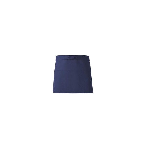 KOEI M30 Japanese Style Short Apron, Hump, 100% Cotton, Canvas, Front Hanging, Unisex, Length 13.4 inches (34 cm), Navy