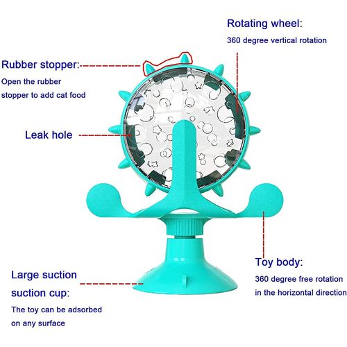 Enochainchin Small Animal Treat Ball Toy, 360° Rotating Hedgehog Toys with Suction Cup, Hedgehog Enrichment Toys, Hedgehog Supplies, Hedgehog Cage Toys, Rat Enrichment Toys, Hamster Toys