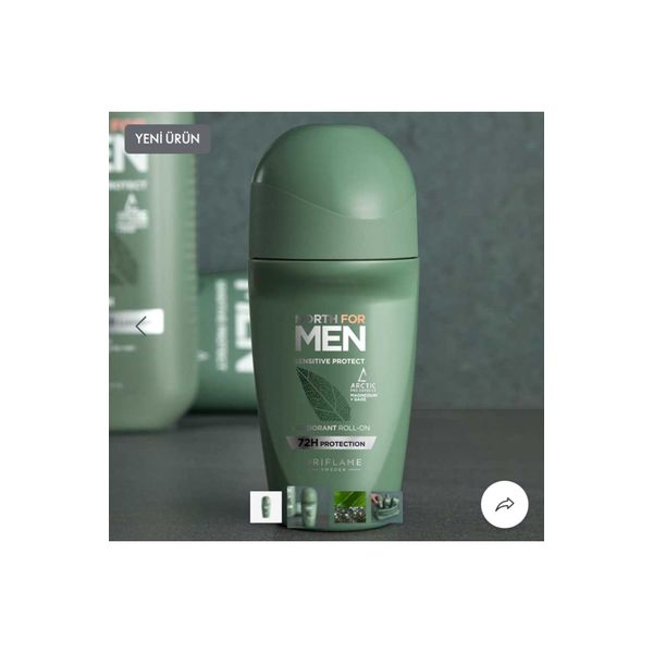 North For Men Sensitive Protect Roll-On Deodorant