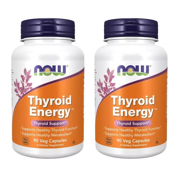 [ 2 pack ] Now Foods Thyroid Energy 90 Veg Capsules
