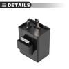 Motoforti Universal Motorcycle Flasher Relay, Plastic,Metal, Black, 1 Pc