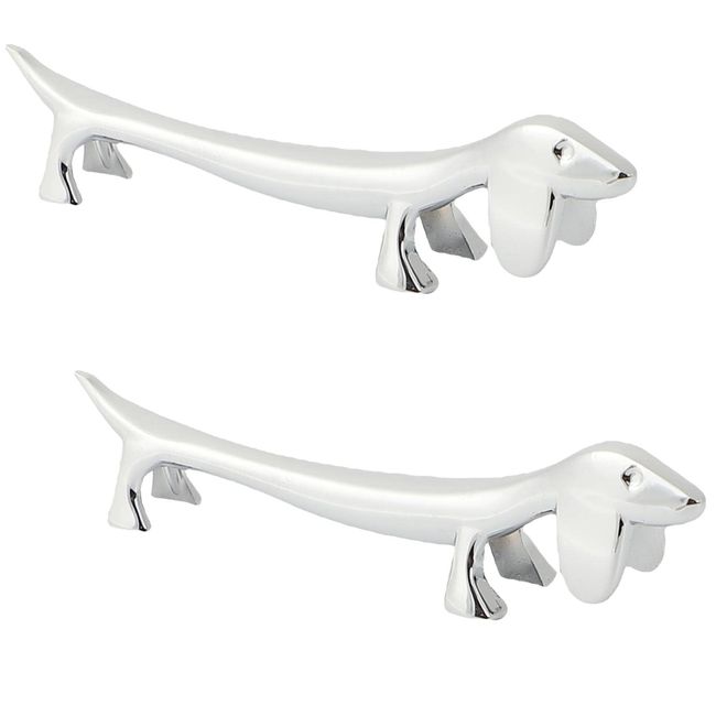 fogman Knife Rest Dog Deer Animal Silver Fork Spoon Chopsticks Rest Set of 2 (Dogs)