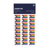 PAPERZIP - Progress Pride Flags – 48 Stickers for Business, Schools, Celebrations