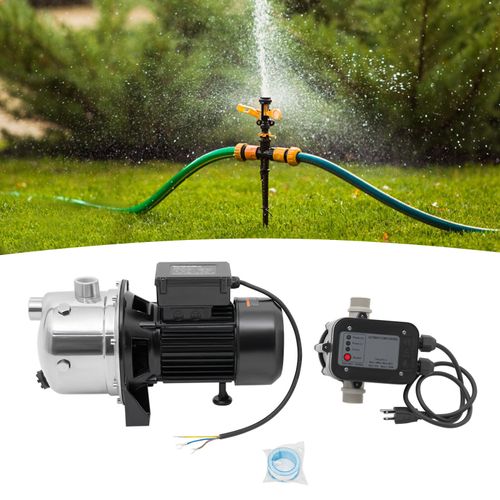 1.5HP 115V Shallow Jet Well Pump with Pressure Tank Garden Booster Jet Pump