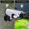 Solar LED Wall Light Motion Sensor Street Yard Outdoor Security Lamp Fake Camera