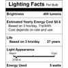 LED Candelabra Bulbs 40W Eqv E12 Base 6 Pack Non-Dimmable Warm White 2700K
