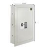 Flat Electronic Wall Safe .83 CF for Large Jewelry Security-Paragon Lock & Safe