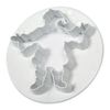 PME Embossed Father Christmas Cutter, White, Large Size