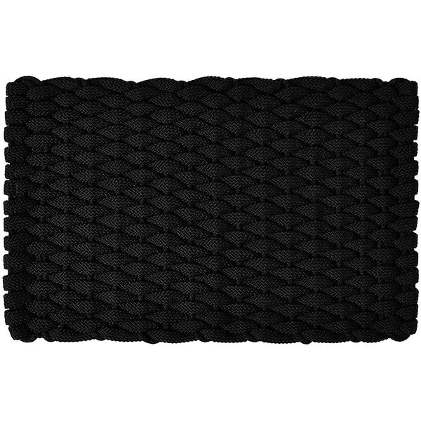 Rockport Rope Doormats 2030374P Premium Indoor & Outdoor Doormats, 20"x30", Black