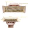 2 Pack Replacement Body Razor head Replacement Compatible with Finish Touch Flawless Nu Razor Replacement Blades,Rose Gold