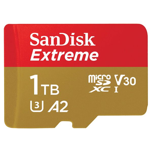 SanDisk MicroSDXC UHS-I Card 1TB Extreme Ultra High Speed Type (Read Up to 190MB/s / Write Up to 130MB/s) SanDisk Extreme SDSQXAV-1T00-GN6MN