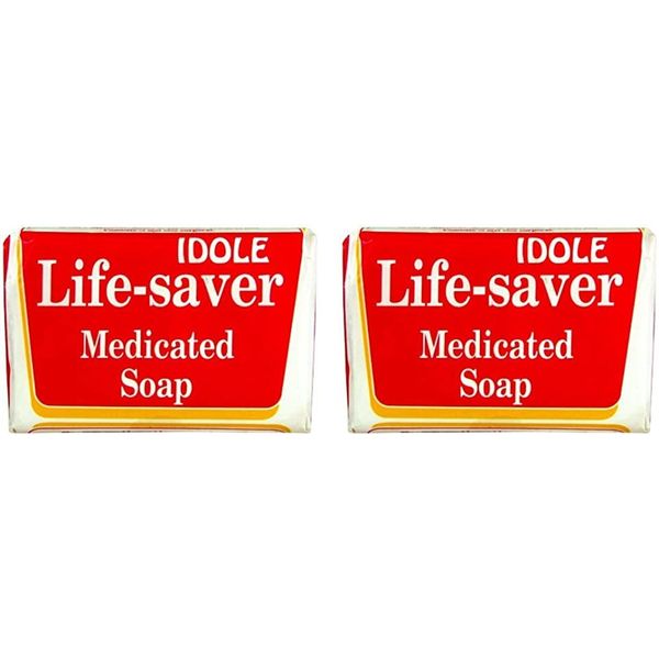 IDOLE Life-Saver Exfoliating Medicated Soap, 4.4oz - (2 PACK)