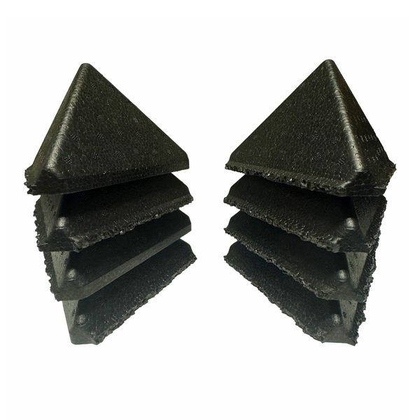 EPE’s Eco-Friendly, Non-EPS 100% Recyclable and Reusable PP Foam Corner Protectors, 3.5”x OD 5”x 0.75” Wall Thickness, Pack of 8