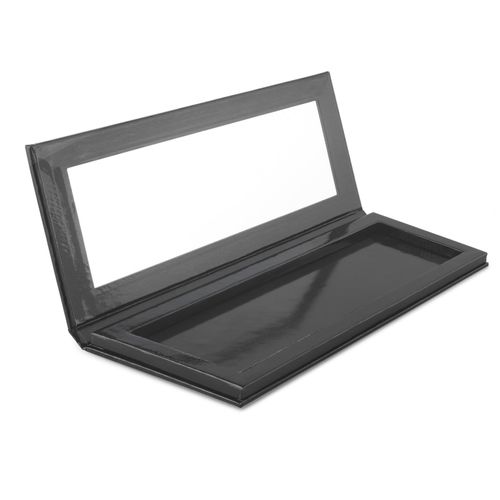 Empty Customizable Makeup Palette with Mirror and 10 Metal Stickers – Medium Size for Eyeshadows, Highlighters and Blushes