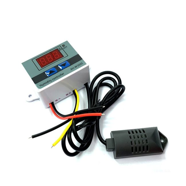 Digital Thermostat Humidistat Humidity Temperature Controller With Sensor  XH-W3005 Humidity Temperature Controller